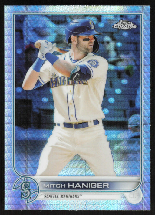 Mitch Haniger 2022 Topps Chrome Baseball # 92 Prism Refractor Seattle Mariners - Collectible Craze America