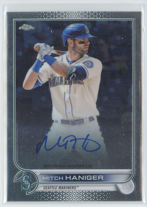 Mitch Haniger 2022 Topps Chrome Veteran Autographs # CVA-MH Auto Seattle Mariners - Collectible Craze America