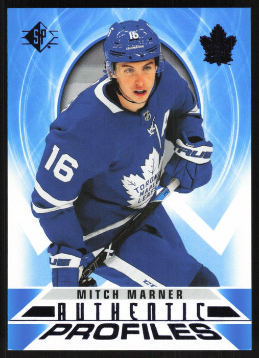 Mitch Marner 2020 SP Hockey Authentic Profiles # AP-14 Blue Toronto Maple Leafs - Collectible Craze America