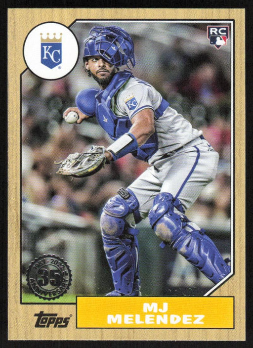 MJ Melendez 2022 Topps Update # 87TBU-46 1987 Topps RC Kansas City Royals - Collectible Craze America