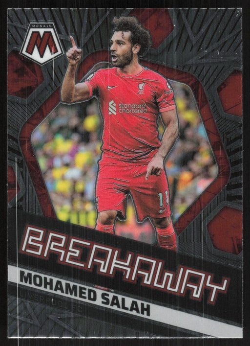 Mohamed Salah 2021 Panini Mosaic Premier League # 18 Breakaway Liverpool FC - Collectible Craze America