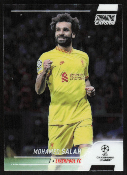 Mohamed Salah 2021 Topps Stadium Club Chrome UEFA Champions League # 11 Liverpool FC Base - Collectible Craze America