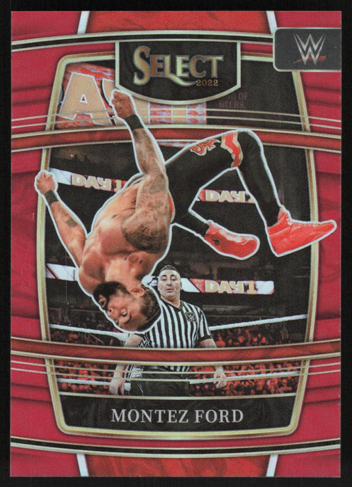 Montez Ford 2022 Panini Select WWE # 22 Concourse Red Prizm 87/249 Raw - Collectible Craze America