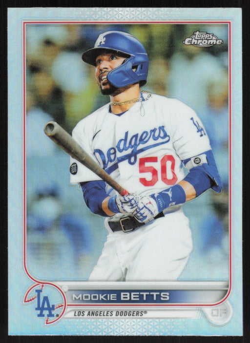 Mookie Betts 2022 Topps Chrome # 100 Refractor Los Angeles Dodgers - Collectible Craze America