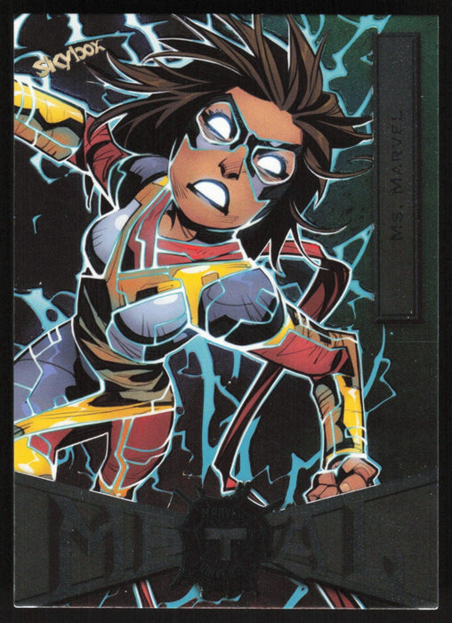 Ms. Marvel 2021 Upper Deck Skybox Spider-Man Marvel Metal Universe # 59 Base - Collectible Craze America