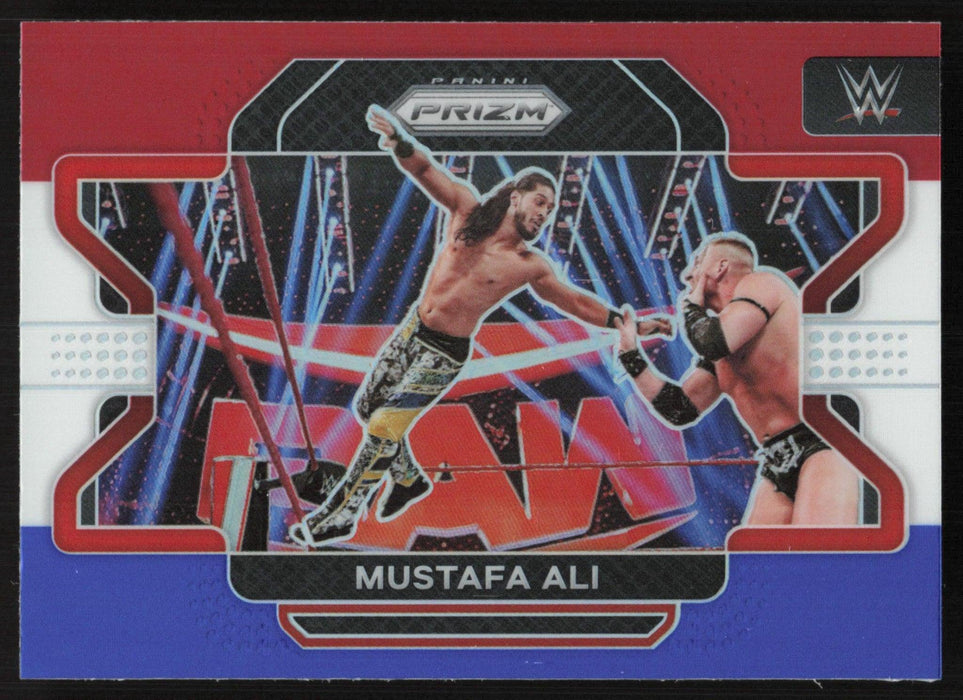 Mustafa Ali 2022 Panini Prizm WWE SmackDown # 8 Red White Blue Prizm - Collectible Craze America