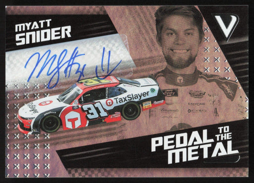 Myatt Snider 2022 Panini Chronicles Racing Pedal to the Metal # 11 Auto - Collectible Craze America