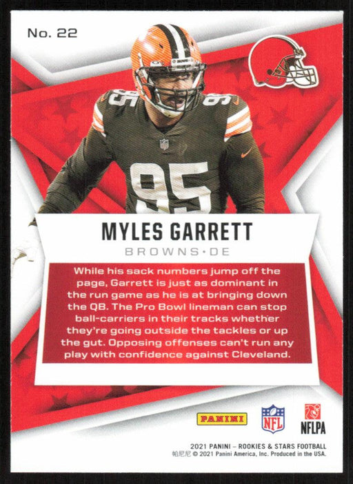 Myles Garrett 2021 Panini Rookies & Stars # 22 Cleveland Browns Base - Collectible Craze America