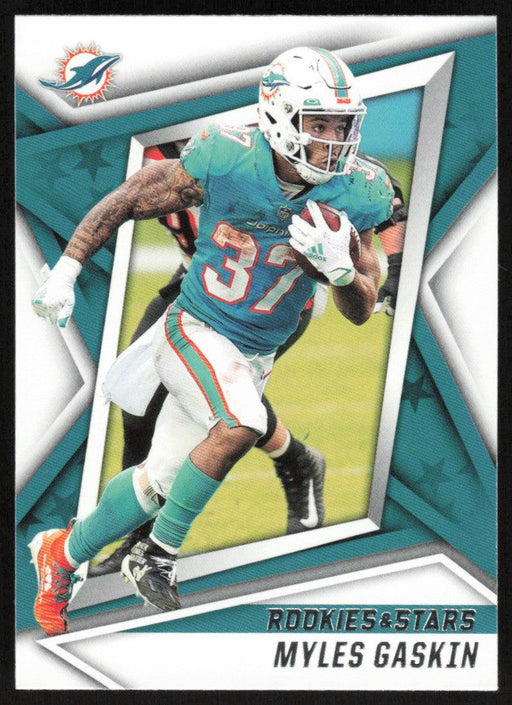 Myles Gaskin 2021 Panini Rookies & Stars # 94 Miami Dolphins Base - Collectible Craze America