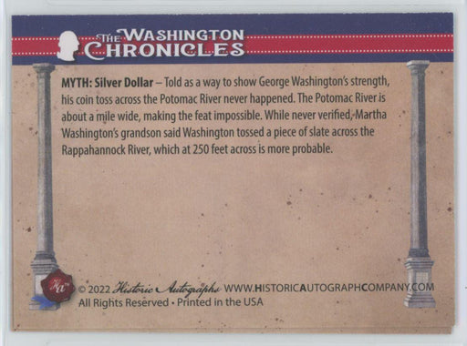 MYTH: Silver Dollar Across the Potomac 2022 The Washington Chronicles # 214 - Collectible Craze America