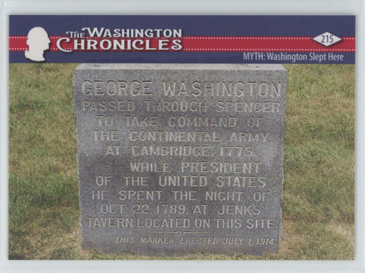 MYTH: Washington Slept Here 2022 The Washington Chronicles # 215 - Collectible Craze America