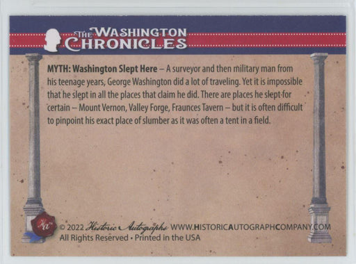 MYTH: Washington Slept Here 2022 The Washington Chronicles # 215 - Collectible Craze America