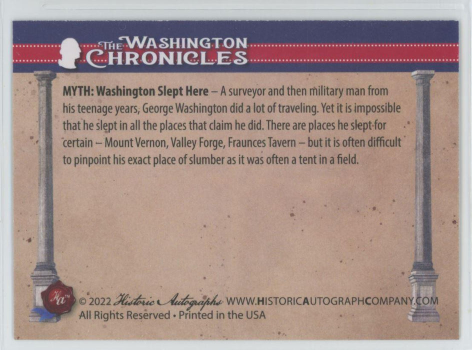 MYTH: Washington Slept Here 2022 The Washington Chronicles # 215 - Collectible Craze America