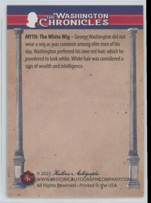 MYTH: Wore a White Wig 2022 The Washington Chronicles # 213 - Collectible Craze America