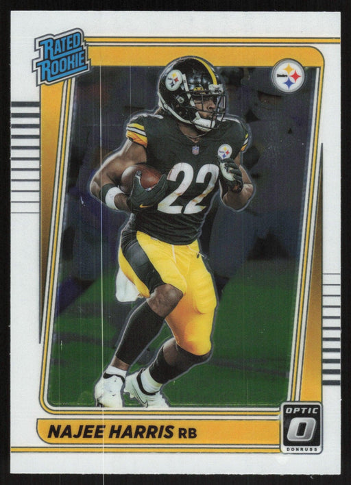 Najee Harris 2021 Donruss Optic Rated Rooke # 213 RC Pittsburgh Steelers Base - Collectible Craze America