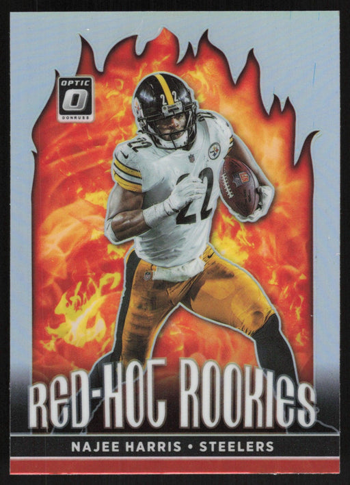 Najee Harris 2021 Donruss Optic Red-Hot Rookies # RHR-7 RC Silver Prizm Pittsburgh Steelers - Collectible Craze America