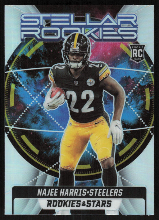 Najee Harris 2021 Panini Rookies & Stars # SR-8 RC Stellar Rookies Silver Prizm Pittsburgh Steelers - Collectible Craze America