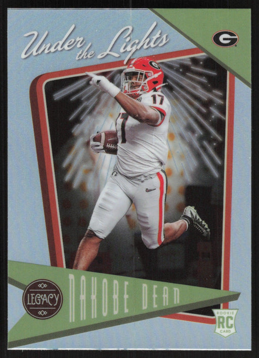 Nakobe Dean 2022 Panini Legacy Under the Lights # UL-23 RC Chicago Bears - Collectible Craze America