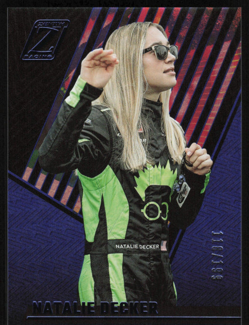 Natalie Decker 2022 Panini Chronicles Racing Zenith # 13 Blue 118/199 - Collectible Craze America