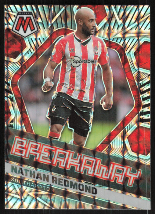 Nathan Redmond 2021 Panini Mosaic Premier League # 16 Breakaway Prizm Southampton - Collectible Craze America