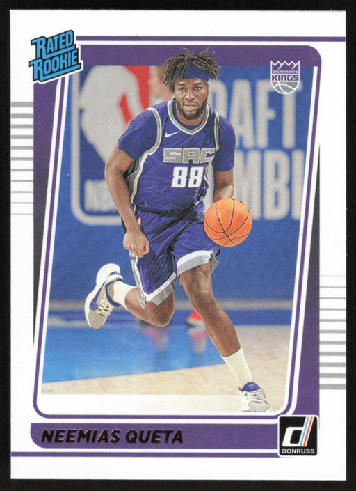 Neemias Queta 2021 Donruss Rated Rookie # 206 RC Sacramento Kings - Collectible Craze America