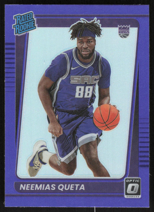 Neemias Queta 2021 Panini Donruss Optic # 156 RC Purple Sacramento Kings - Collectible Craze America