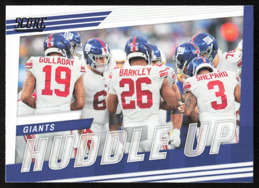 New York Giants 2022 Panini Score Football # HU-NYG Huddle Up New York Giants - Collectible Craze America
