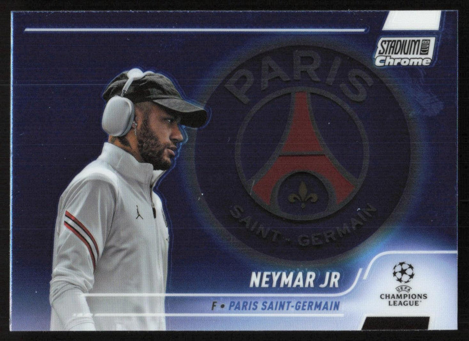 Neymar Jr 2021 Topps Stadium Club Chrome UEFA Champions League # 100 Paris Saint-Germain Base - Collectible Craze America