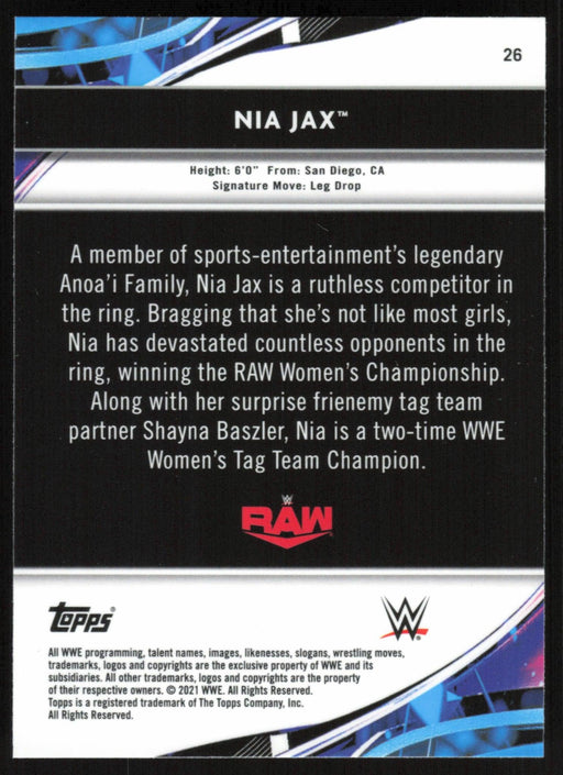 Nia Jax 2021 Topps Finest WWE # 26 - Collectible Craze America