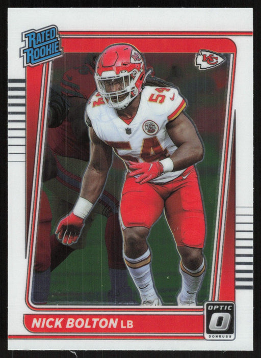 Nick Bolton 2021 Donruss Optic Rated Rooke # 275 RC Kansas City Chiefs Base - Collectible Craze America