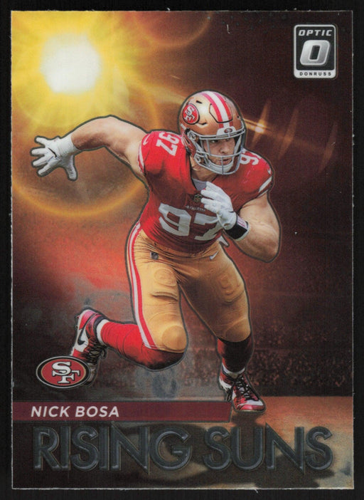 Nick Bosa 2021 Donruss Optic Rising Suns # RS-8 San Francisco 49ers - Collectible Craze America