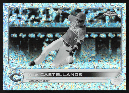 Nick Castellanos 2022 Topps Chrome # 4 Black & White Mini Diamond Cincinnati Reds - Collectible Craze America