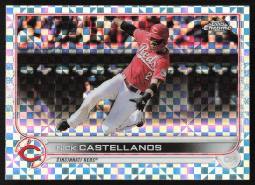 Nick Castellanos 2022 Topps Chrome # 4 X-Fractor Cincinnati Reds - Collectible Craze America