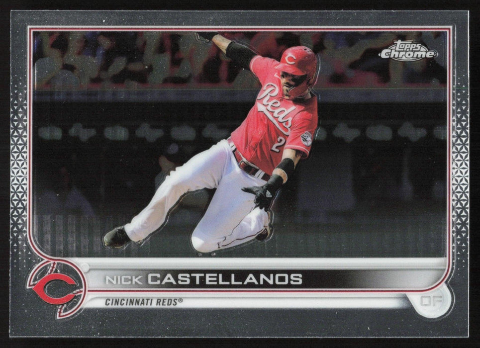 Nick Castellanos 2022 Topps Chrome Baseball # 4 Cincinnati Reds Base - Collectible Craze America