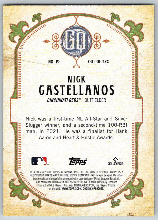 Nick Castellanos -- NL Silver Slugger Award Winner -- Game Used