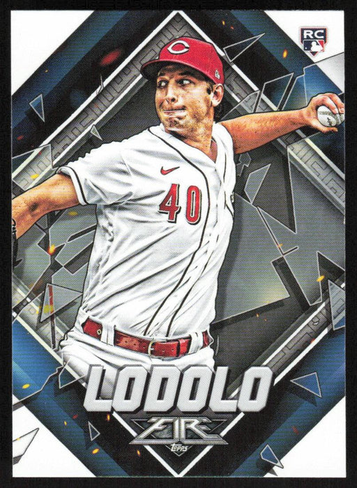 Nick Lodolo 2022 Topps Fire Baseball # 37 RC Cincinnati Reds Base - Collectible Craze America