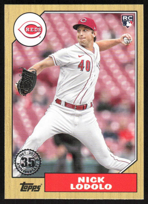 Nick Lodolo 2022 Topps Update # 87TBU-16 1987 Topps RC Cincinnati Reds - Collectible Craze America