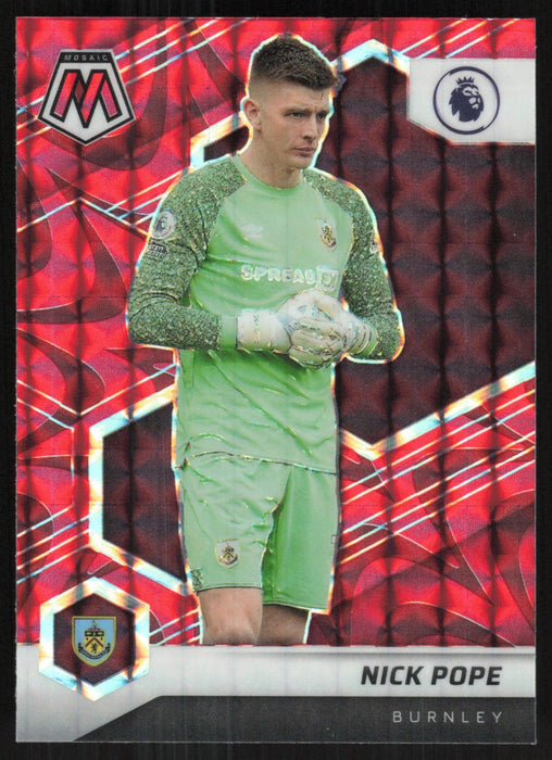 Nick Pope 2021 Panini Mosaic Premier League # 40 Red Prizm Burnley - Collectible Craze America