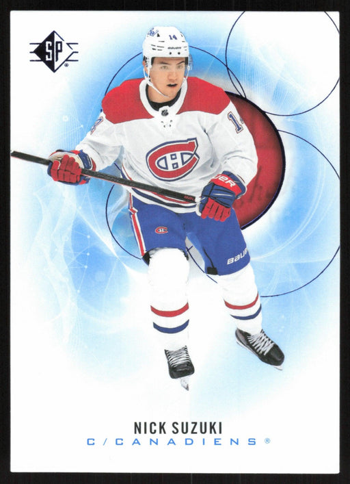 Nick Suzuki 2020 SP Hockey # 54 Montreal Canadiens Blue Parallel - Collectible Craze America