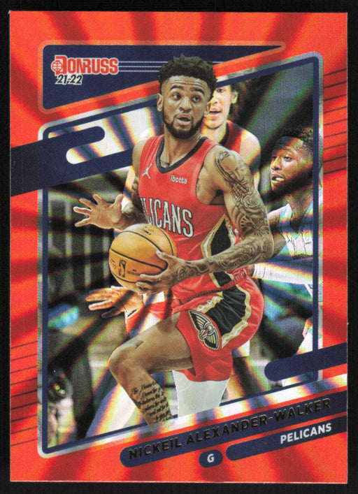 Nickeil Alexander-Walker 2021 Donruss # 170 Orange Holo Laser New Orleans Pelicans - Collectible Craze America