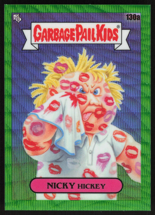 NICKY Hickey 2021 Topps Chrome Garbage Pail Kids Original Series 4 # 130A Green Wave Refractor 10/299 - Collectible Craze America