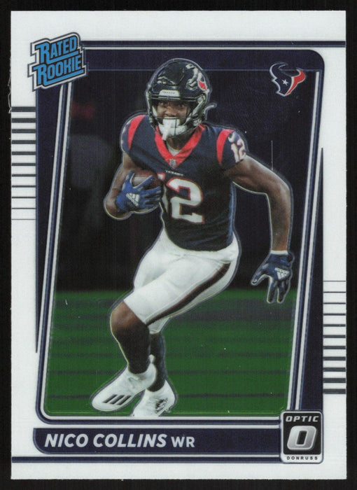 Nico Collins 2021 Donruss Optic Rated Rooke # 230 RC Houston Texans Base - Collectible Craze America