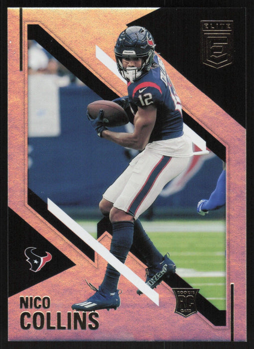 Nico Collins 2021 Panini Chronicles Elite # 198 RC Houston Texans - Collectible Craze America