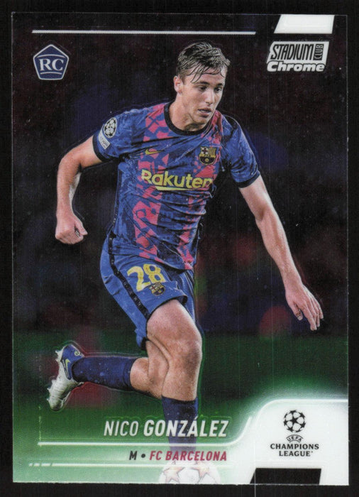 Nico Gonzalez 2021 Topps Stadium Club Chrome UEFA Champions League # 28 RC FC Barcelona Base - Collectible Craze America