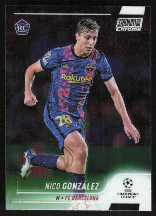 Nico Gonzalez 2021 Topps Stadium Club Chrome UEFA Champions League # 28 RC FC Barcelona Base - Collectible Craze America