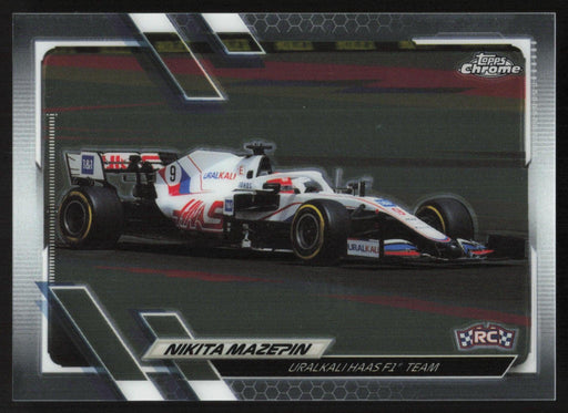 Nikita Mazepin 2021 Topps Chrome Formula 1 # 113 RC Uralkali Haas F1 Team - Collectible Craze America