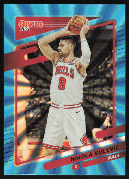 Nikola Vucevic 2021 Donruss # 155 Teal Holo Laser Chicago Bulls - Collectible Craze America