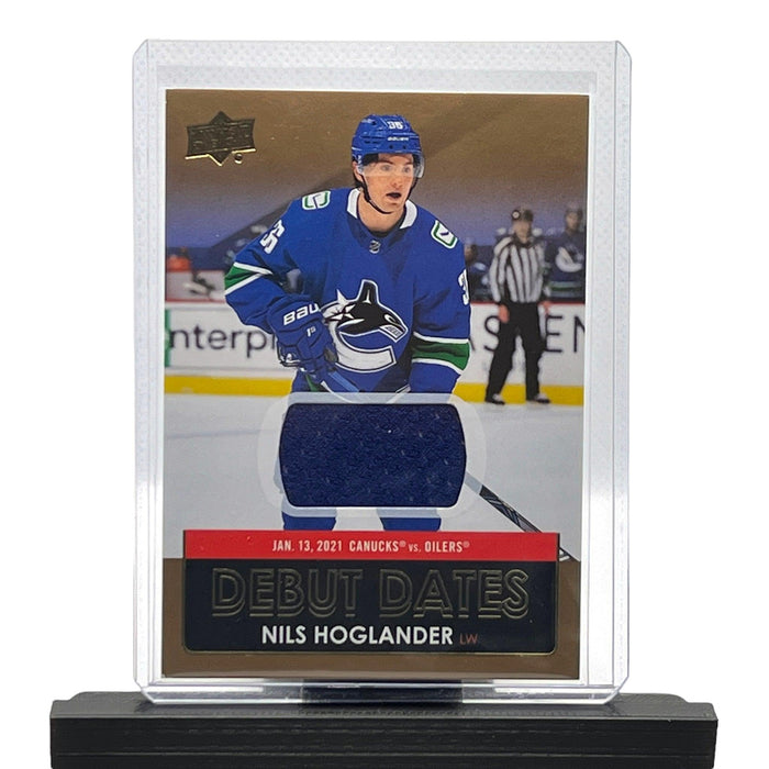 Nils Hoglander 2021-22 Upper Deck Hockey # DD-17 Patch Card Vancover Canucks - Collectible Craze America