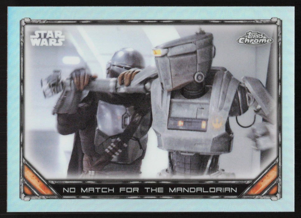 No Match for The Mandalorian 2022 Topps Chrome Star Wars Mandalorian # S1-35 Refractor - Collectible Craze America