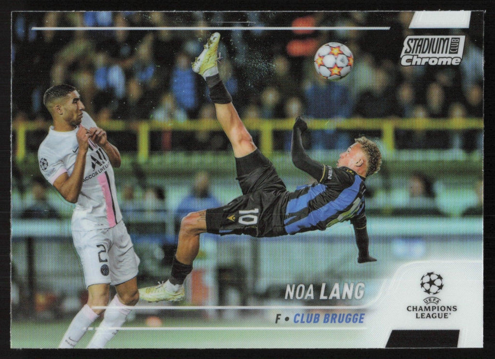 Noa Lang 2021 Topps Stadium Club Chrome UEFA # 65 Refractor Club Brugge - Collectible Craze America